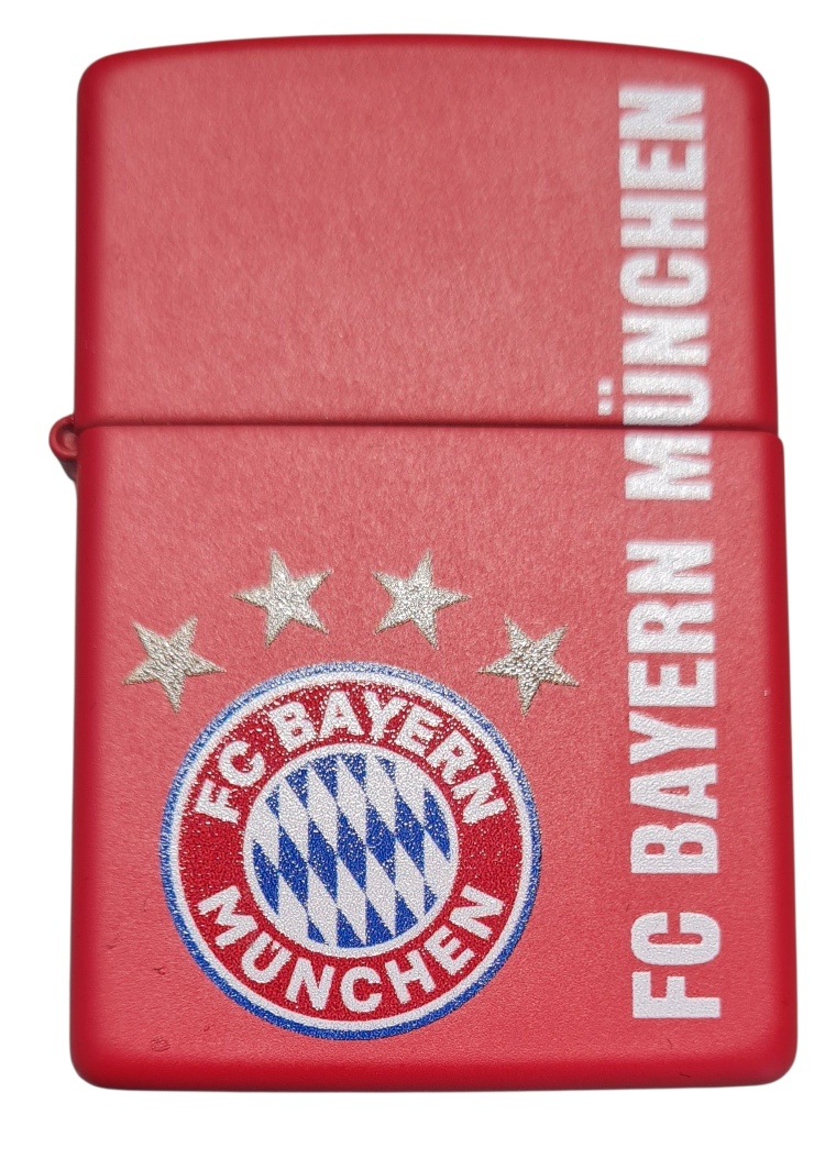 ZIPPO Benzinfeuerzeug "FC Bayern" in schwarz