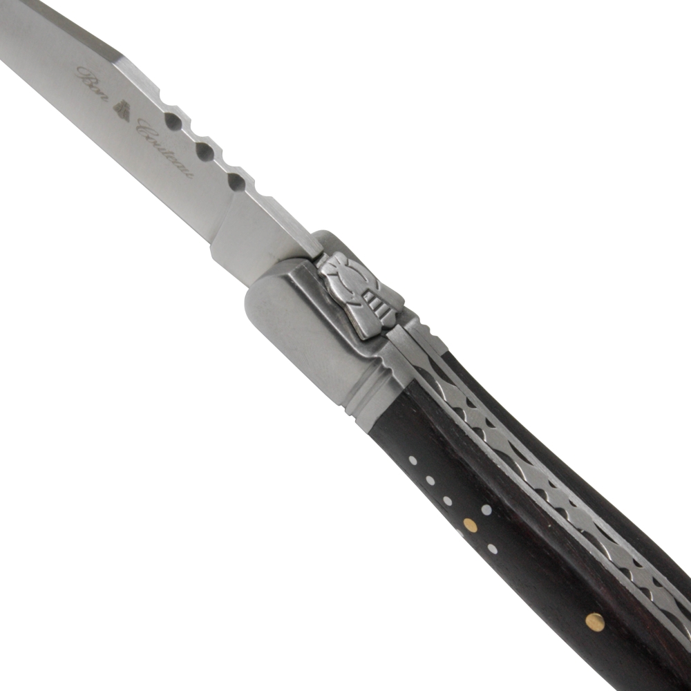 Bon Couteau Taschenmesser, 440 Stahl, Ebenholz Griff – Bild 2