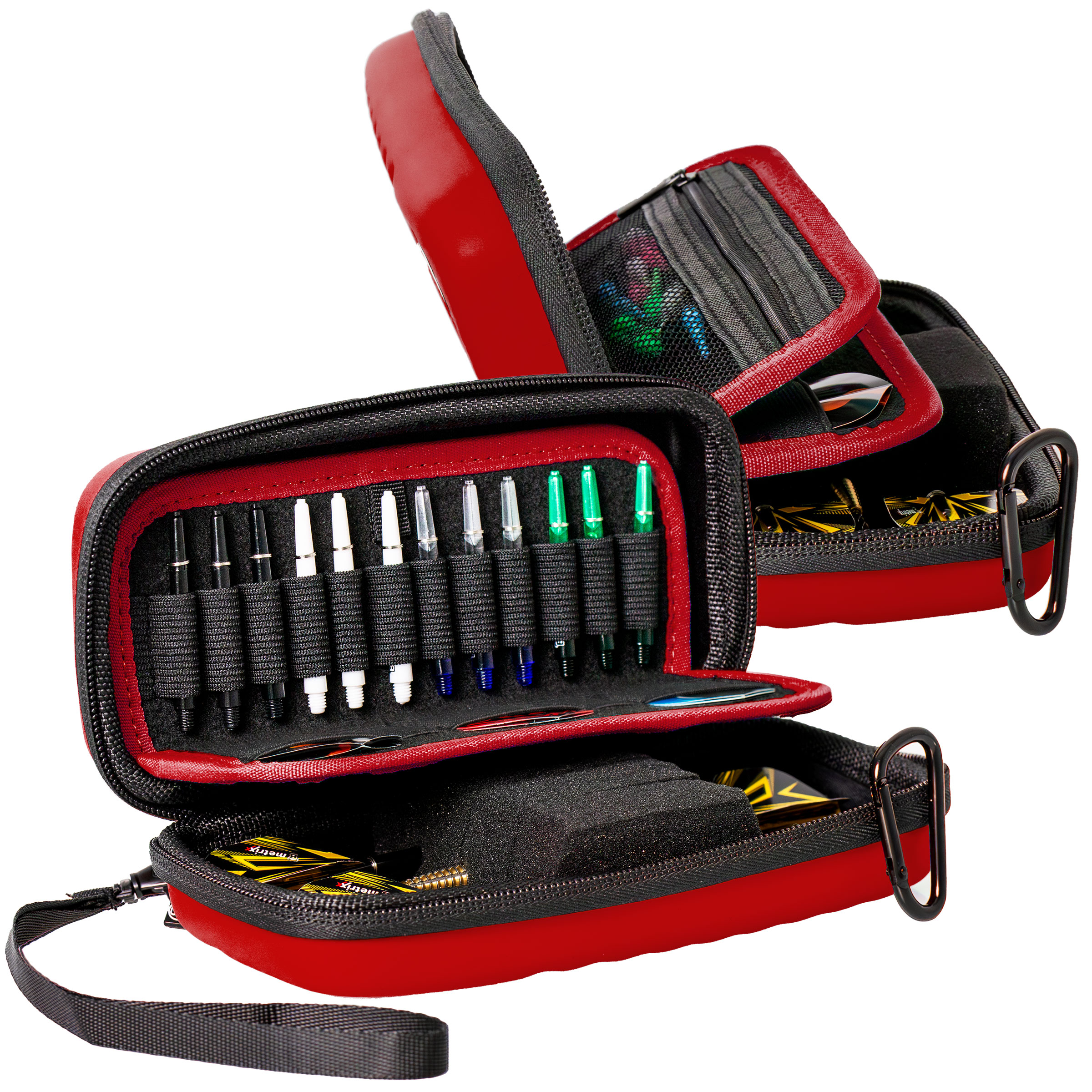 Bull´s Dart Tasche Hardcase Orbis S mit 2 Extraeinteilungen, rot, 190x80x50mm – Bild 3