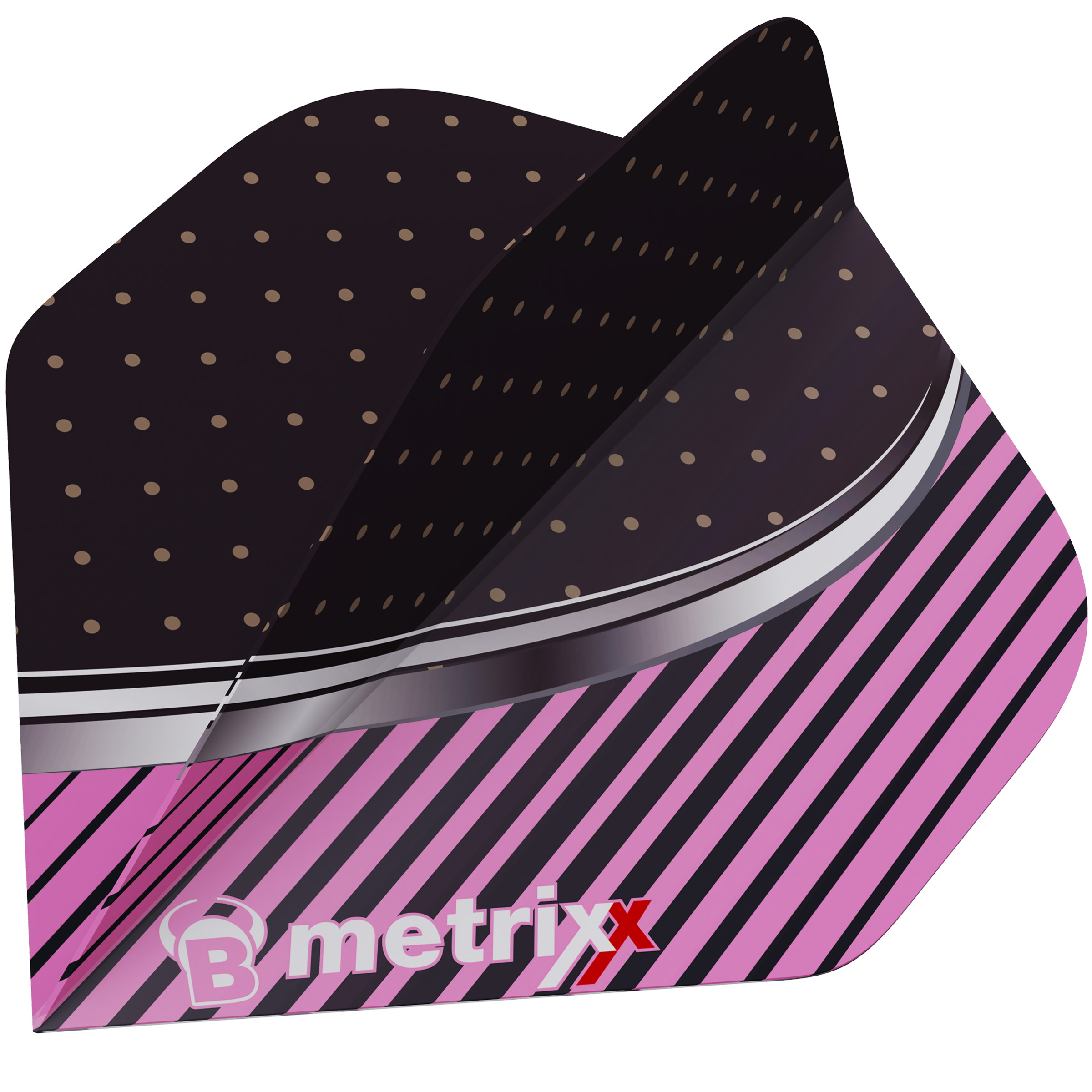 Bull´s Dartflights breit Metrixx, Pink Rosa