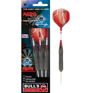 Steeldart Bull's, Aero, messing, 22g, Schwarz