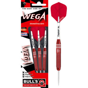 BULL'S Steeldart, Wega, Messing, 21 g, rot