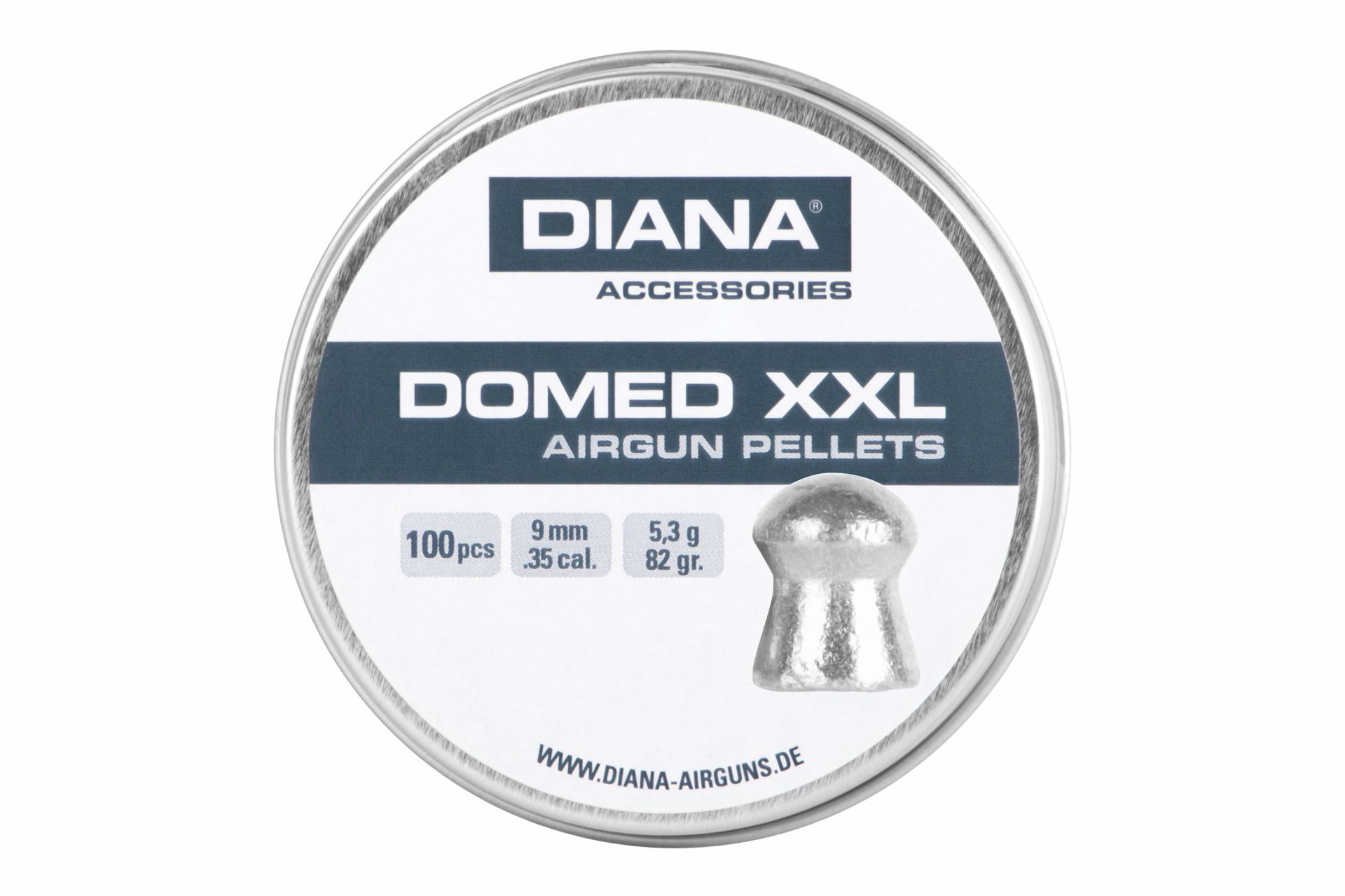 Diana Domed XXL, Luftgewehrmunition, Diabolo 9mm, 100 Stück – Bild 3