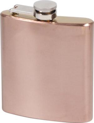 Flachmann aus Edelstahl in Rosegold, Inhaltsvolumen 180ml / 6oz