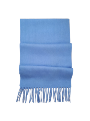 Hemley Herren Wollschal blau uni
