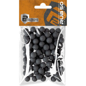 P2P RUB 50, Rubberballs, Kaliber .50, 1,14 Gramm, 50 Stück, Schwarz