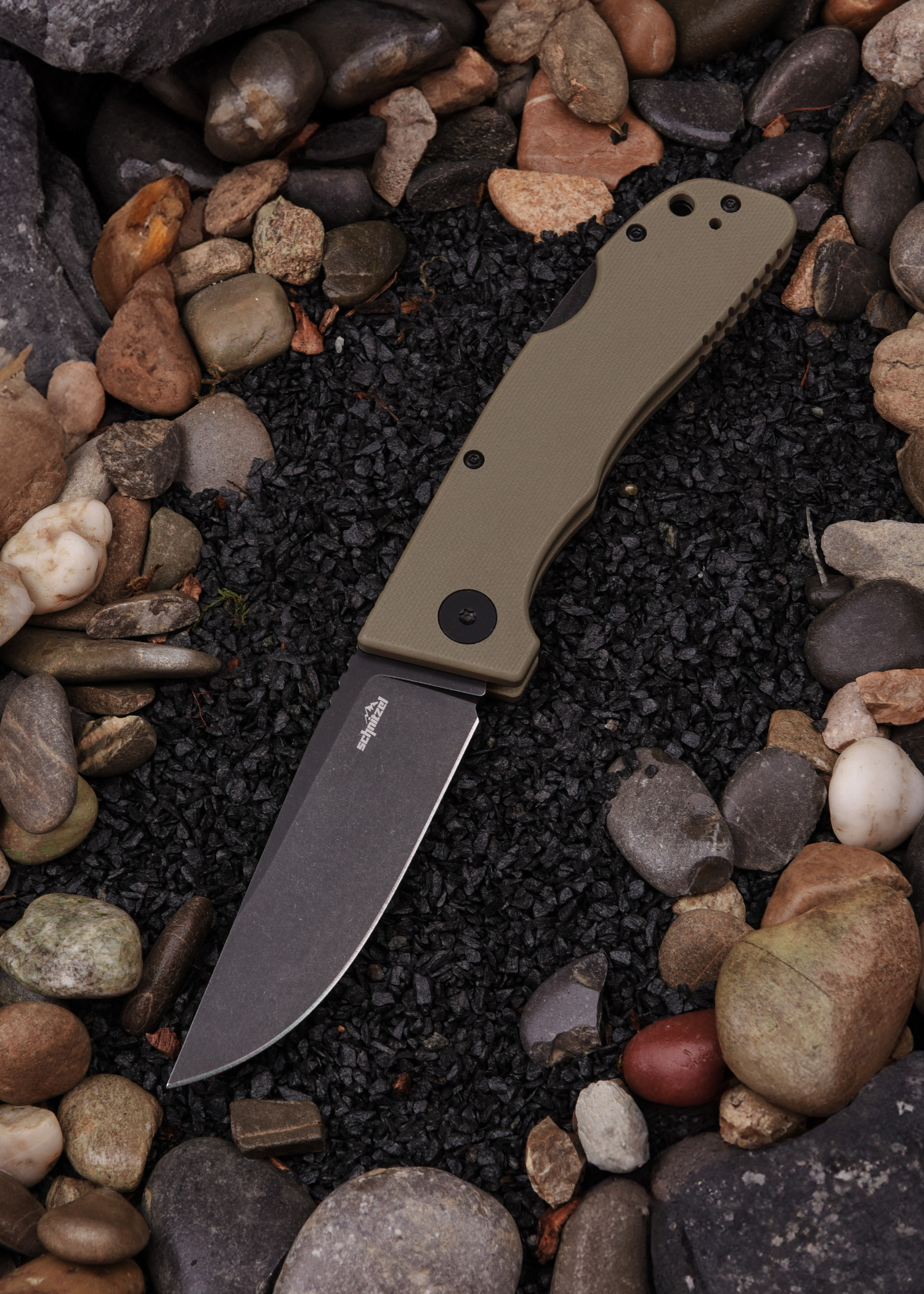 Schnitzel KVAR G10 Braun Taschenmesser mit Hosenclip – Bild 5