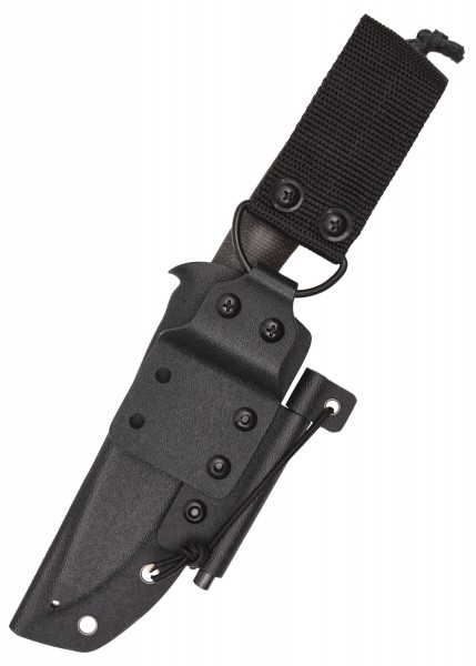 KVIN braun/schwarz feststehendes Messer mit Feuerstarter – Bild 3