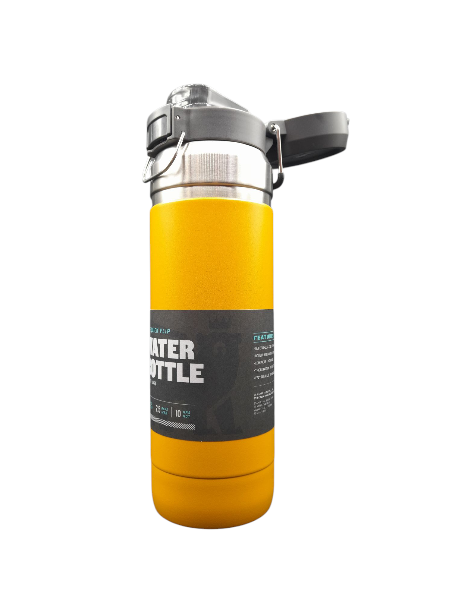 Stanley Quick Flip Water Bottle Isolierflasche 1,06 l gelb – Bild 2