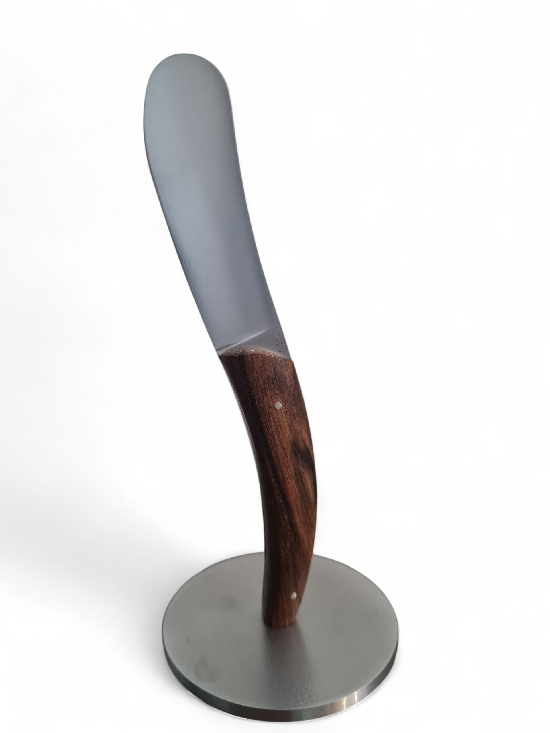 TMC Coutelier Buttermesser,Walnuss mit Metall Standfuss