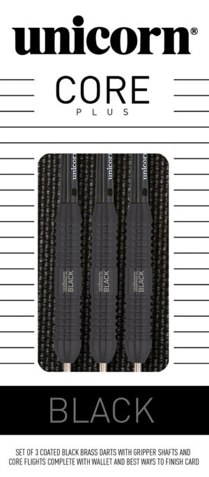 Softdart Unicorn Core+, Messing, 17g, Schwarz