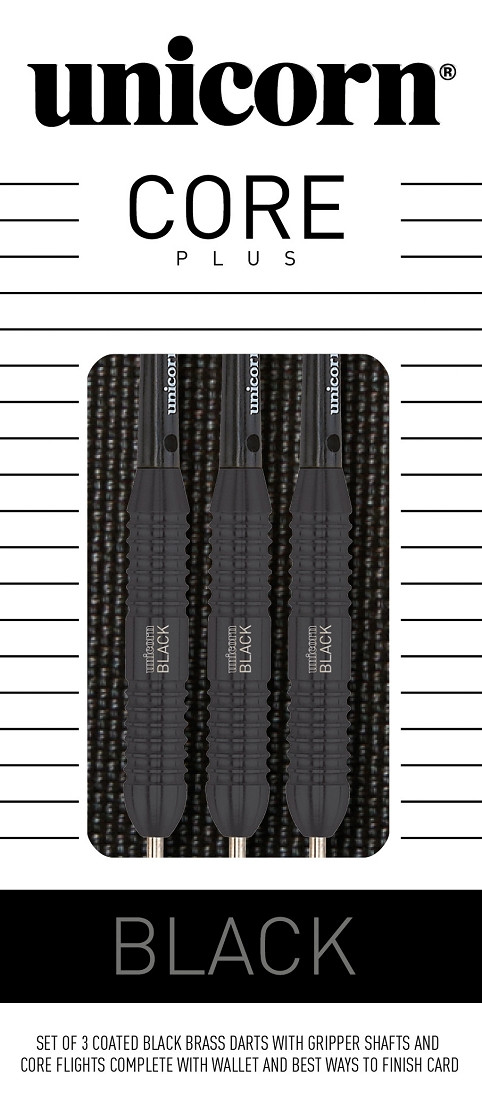 Softdart Unicorn Core+, Messing, 17g, Schwarz