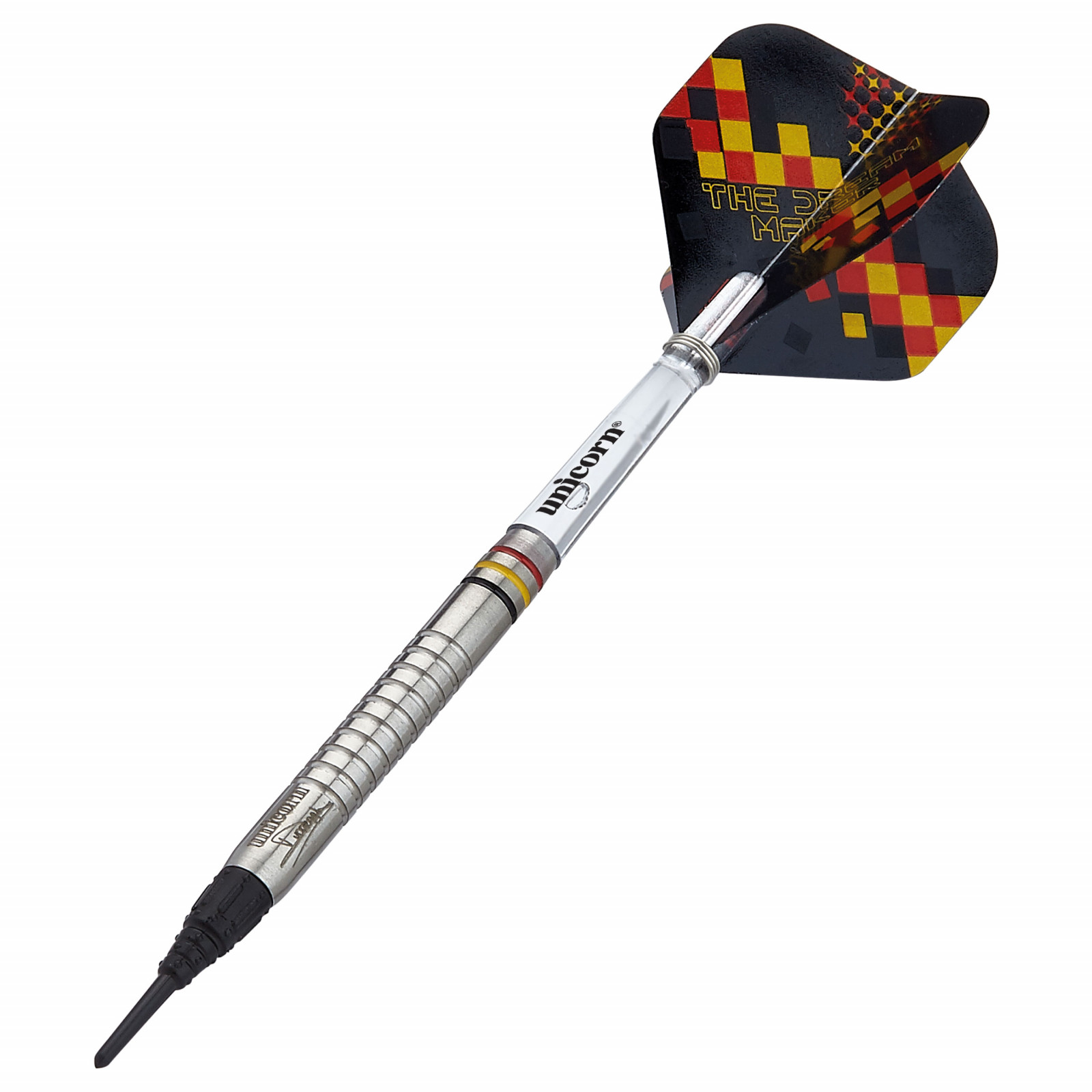 UNICORN Softdarts Dimitri van den Bergh Premier, Tungsten, 18g, Silber