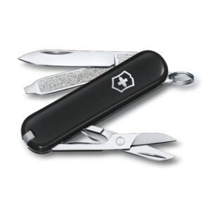 Victorinox Classic SD Dark Illusion Taschenmesser für den Schlüsselbund in Schwarz