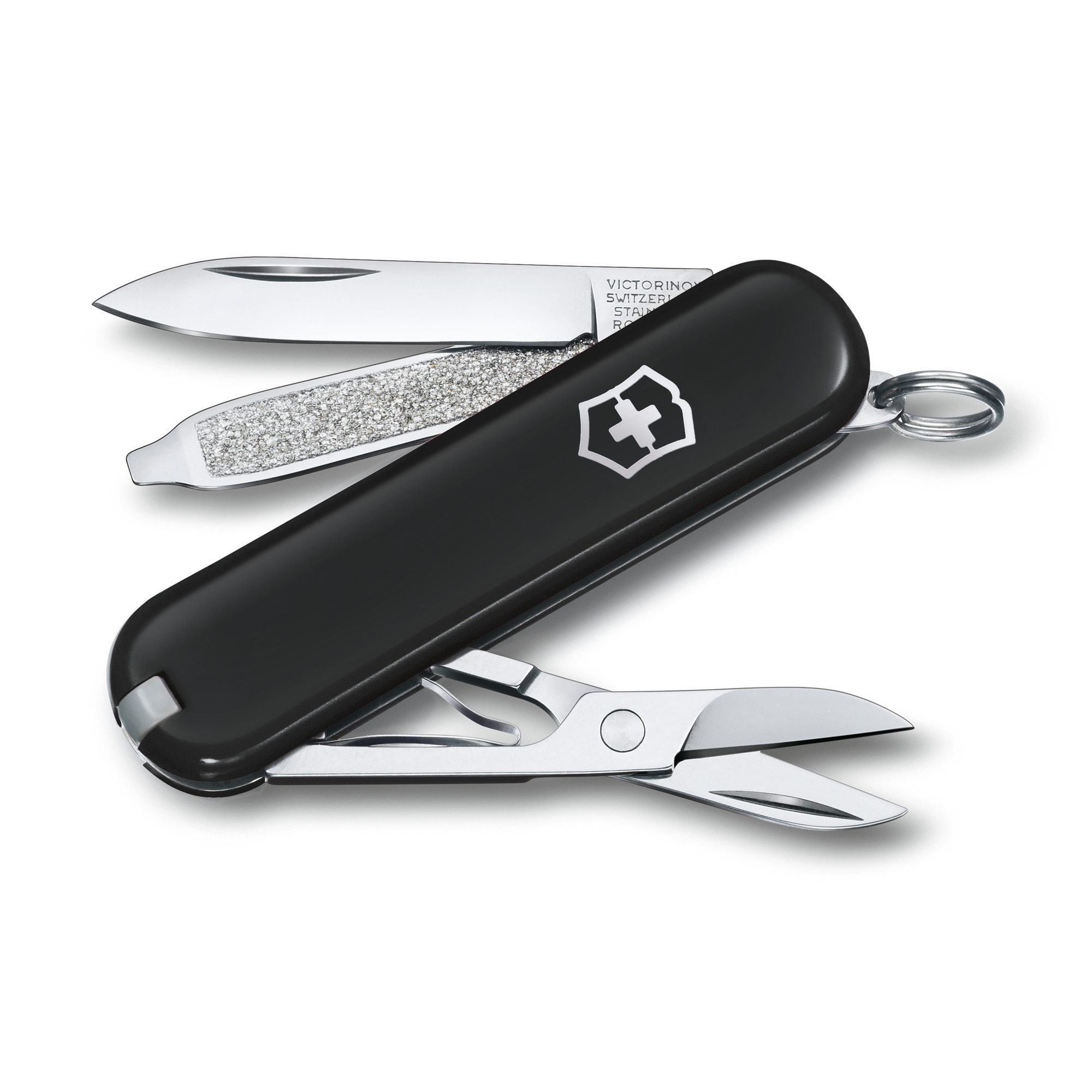 Victorinox Classic SD Dark Illusion Taschenmesser für den Schlüsselbund in Schwarz