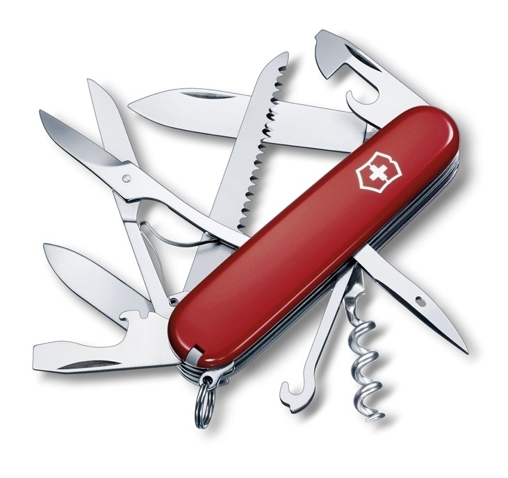 Victorinox Huntsman Taschenmesser mit 15 Funktionen in Rot