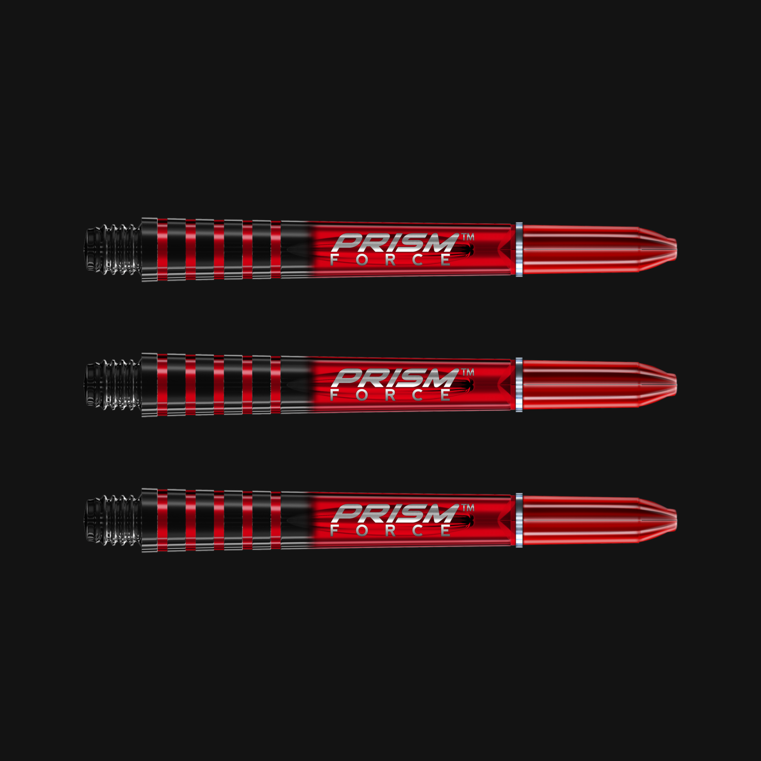 Winmau Schaft Medium Prism Force Rot 3 Stück