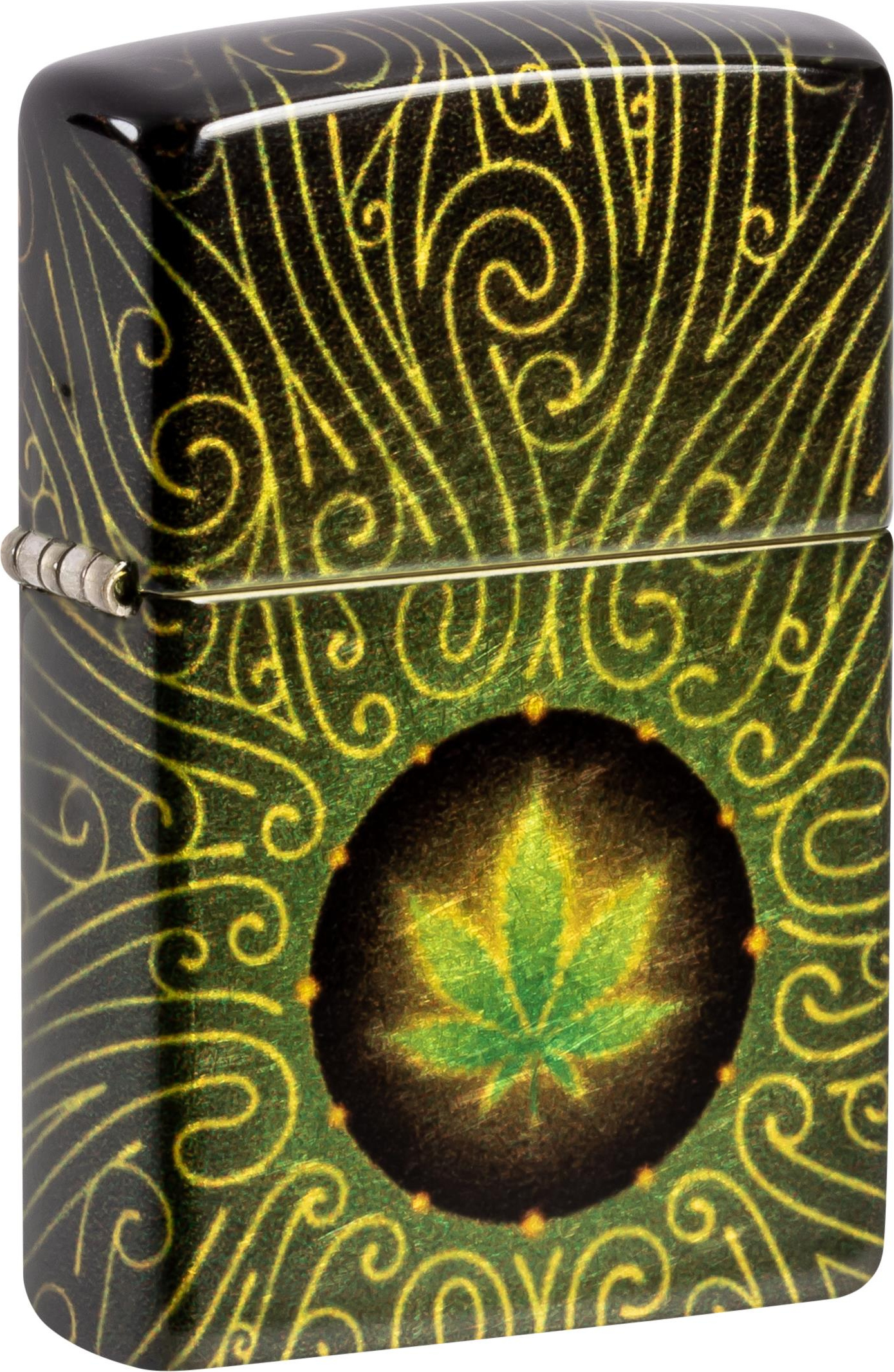 Zippo color 540° Fusion Cannabis, Metall