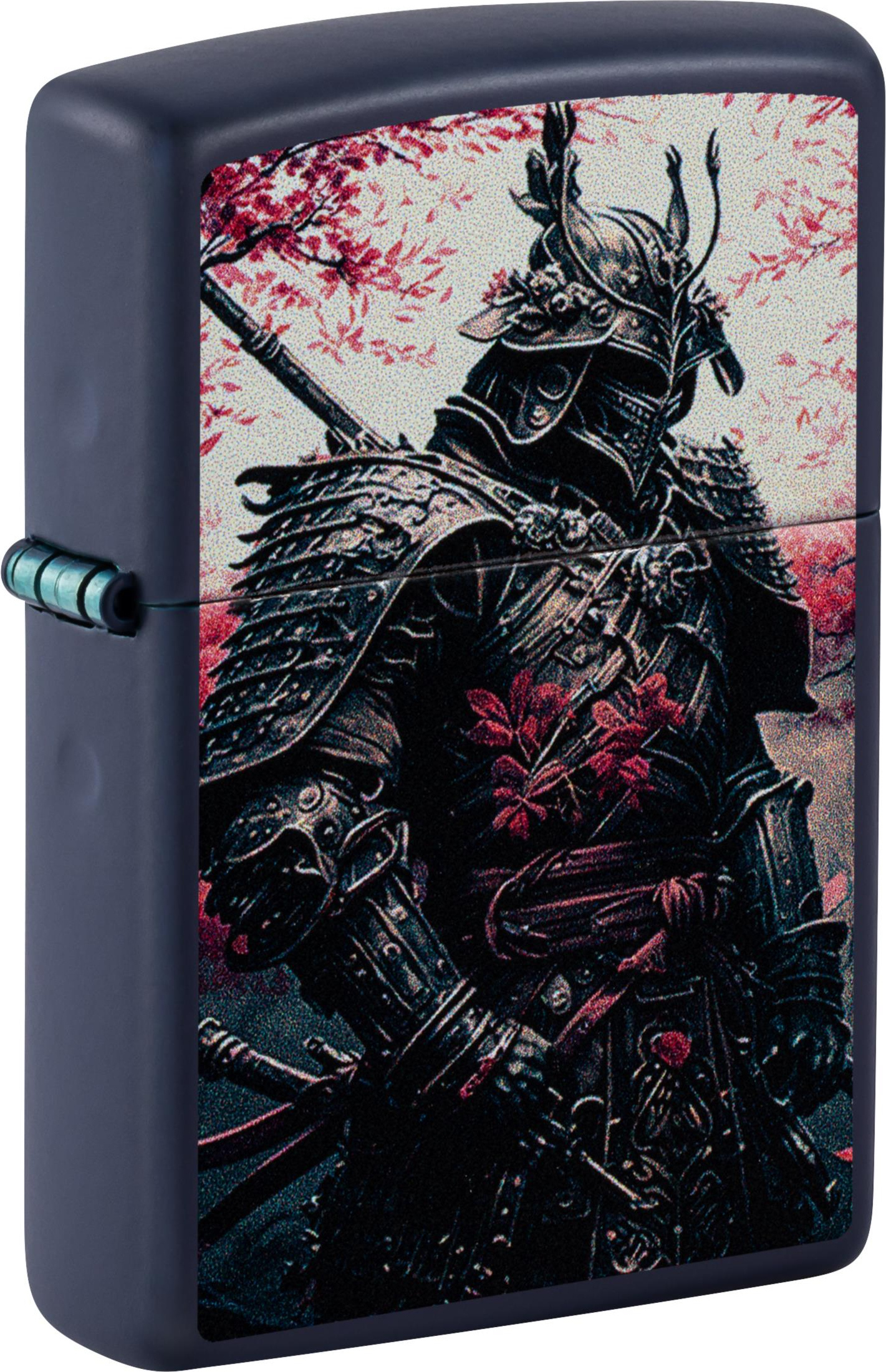 Zippo Navy Blue color, Samurai Warrior, Metall