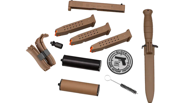 GLOCK 17 Gen5 SV Double Set 9 mm P.A.K., Black and Coyote – Bild 6