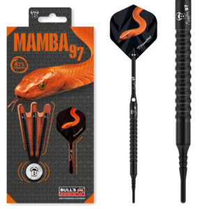 Bull´s Mamba97 M3, 97% Tungsten, Softdart, 18g., Schwarz