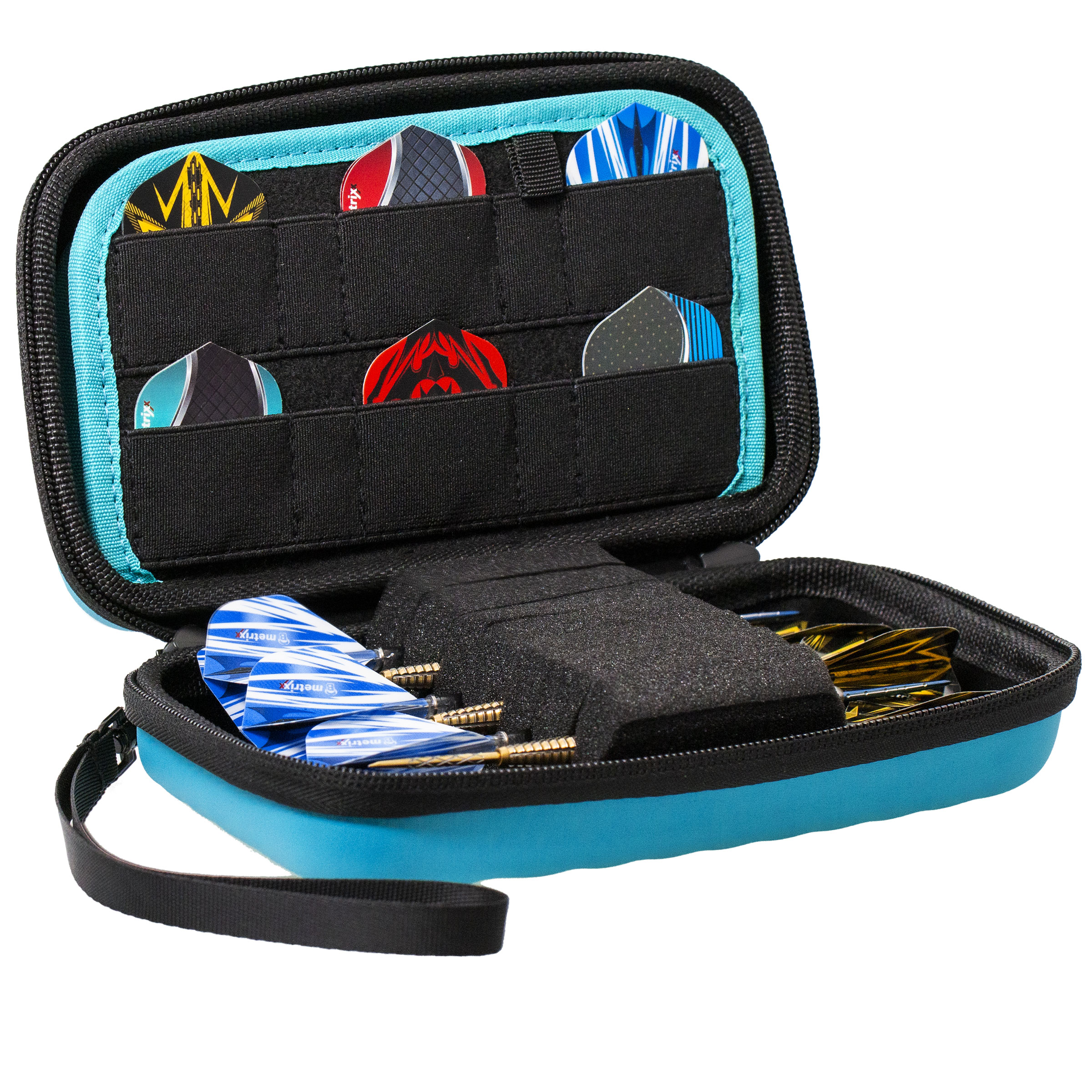 Bull's Dart Tasche Hardcase Orbis XL, hellblau, 190x110x50mm – Bild 3