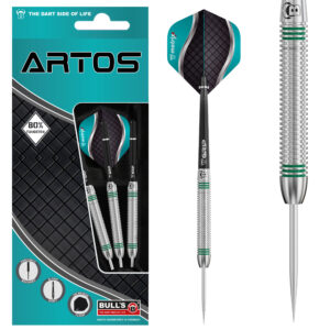 Steeldarts Bull's, Artos AR1 80% Tungsten, 24g. Silber
