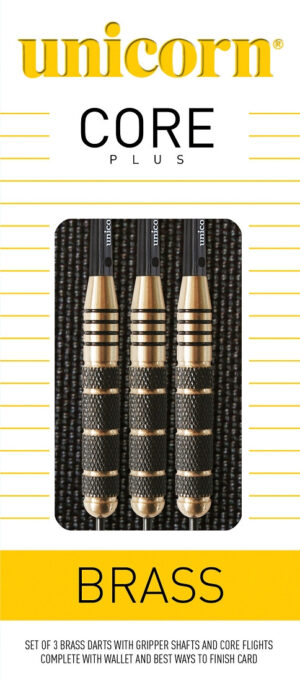UNICORN Softdarts Core Plus, Messing, 19g., Gold