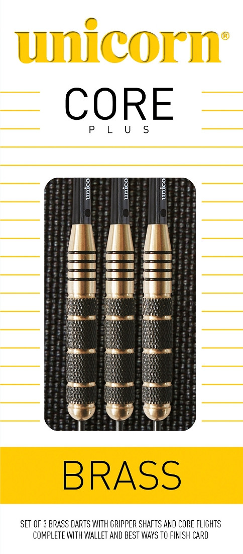 UNICORN Softdarts Core Plus, Messing, 19g., Gold