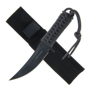 Anglo Arms feststehendes Outdoormesser mit Nylonscheide, grau