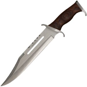 Anglo Arms Grosses Messer Rambo III Deluxe, mit Holzgriff u. Lederscheide