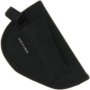 Anglo Arms Nylonholster mit Magazinfach, mittelgrosse Pistolen, Schwarz