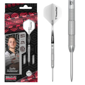 BULL'S S. Stuhlemmer Challenger Steeldart, 90% Tungsten, 23 g. silber