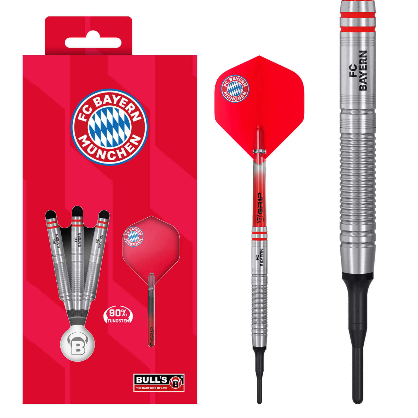 BULL'S FC Bayern München Soft Dart, 18g., 90% Tungsten