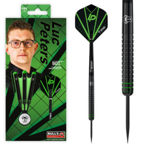 Bull´s Steeldarts Luc Peters,90% Tungsten, 22g. Schwarz