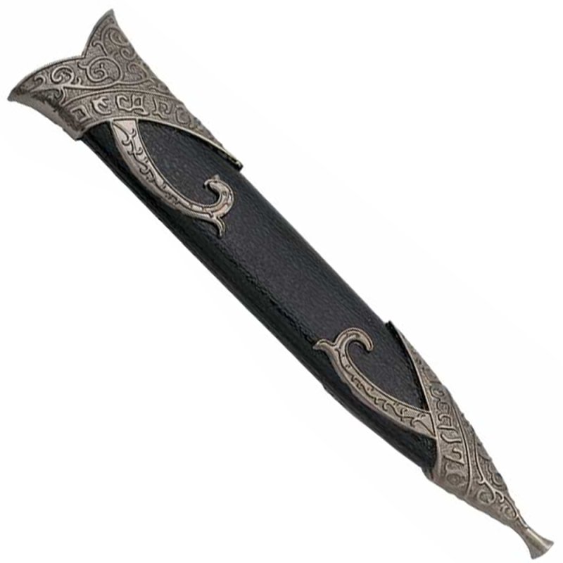 Amont Dekorationsdolch mit Scheide, Stich Frodo, 28cm, Schwarz silber – Bild 5