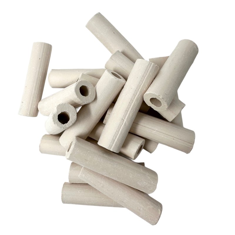 Tonröhrchen für Luftgewehre, Luftpistolen, 4x1cm/100Stk Weiss