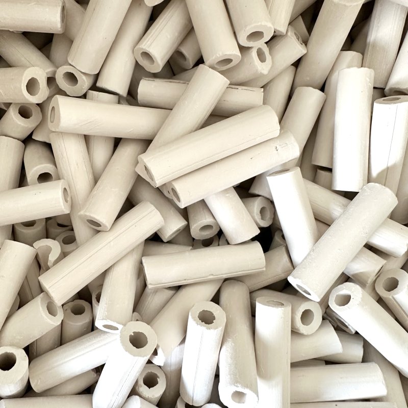 Tonröhrchen für Luftgewehre, Luftpistolen, 4x1cm/100Stk Weiss – Bild 3