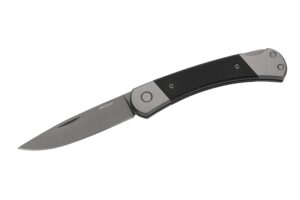 Herbertz, Taschenmesser, Titanbeschichtung Grau, D2, Medium, Schwarz