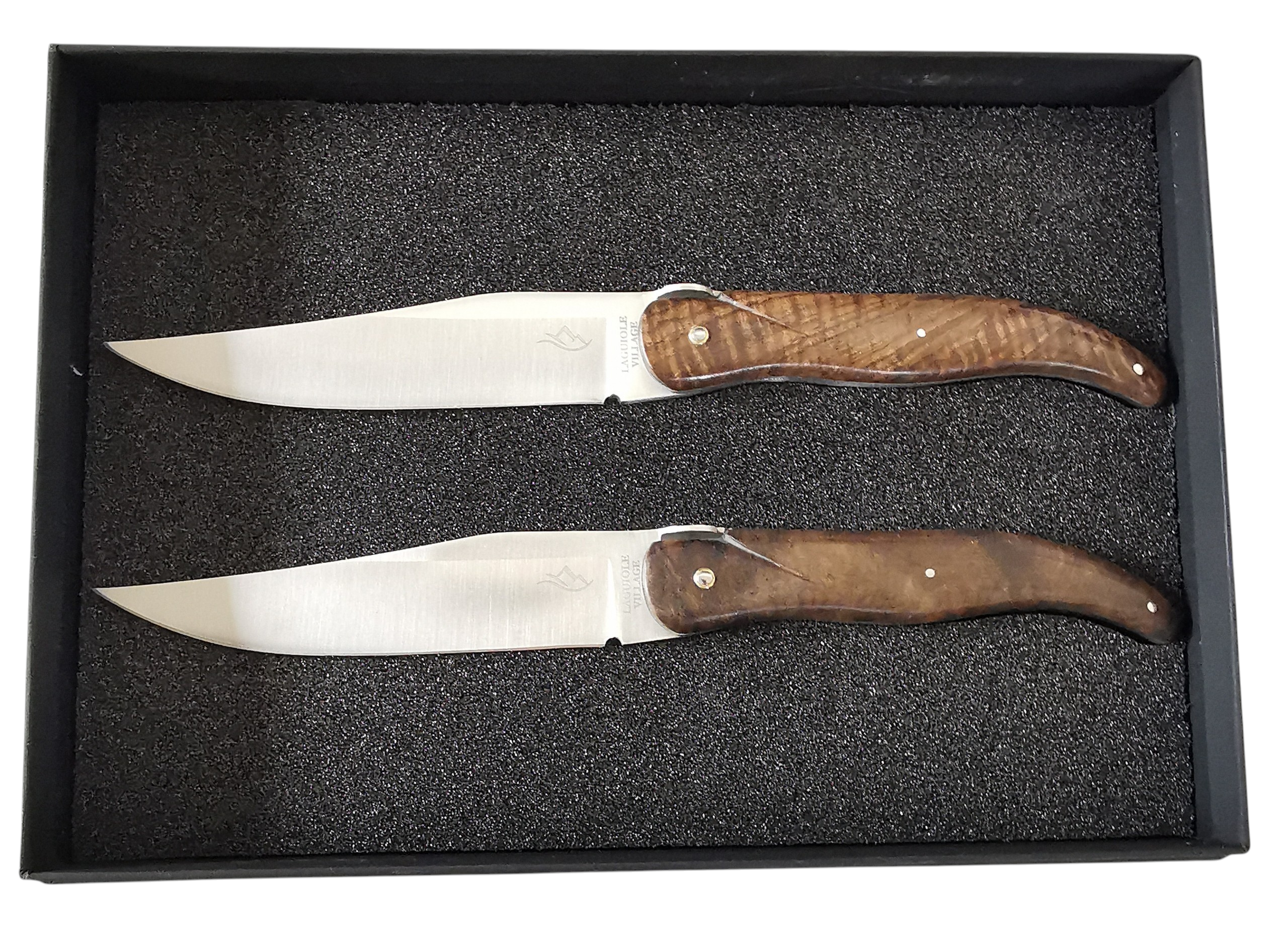 Laguiole Village Steakmesser Set, 2 Stück, Walnussholz – Bild 7