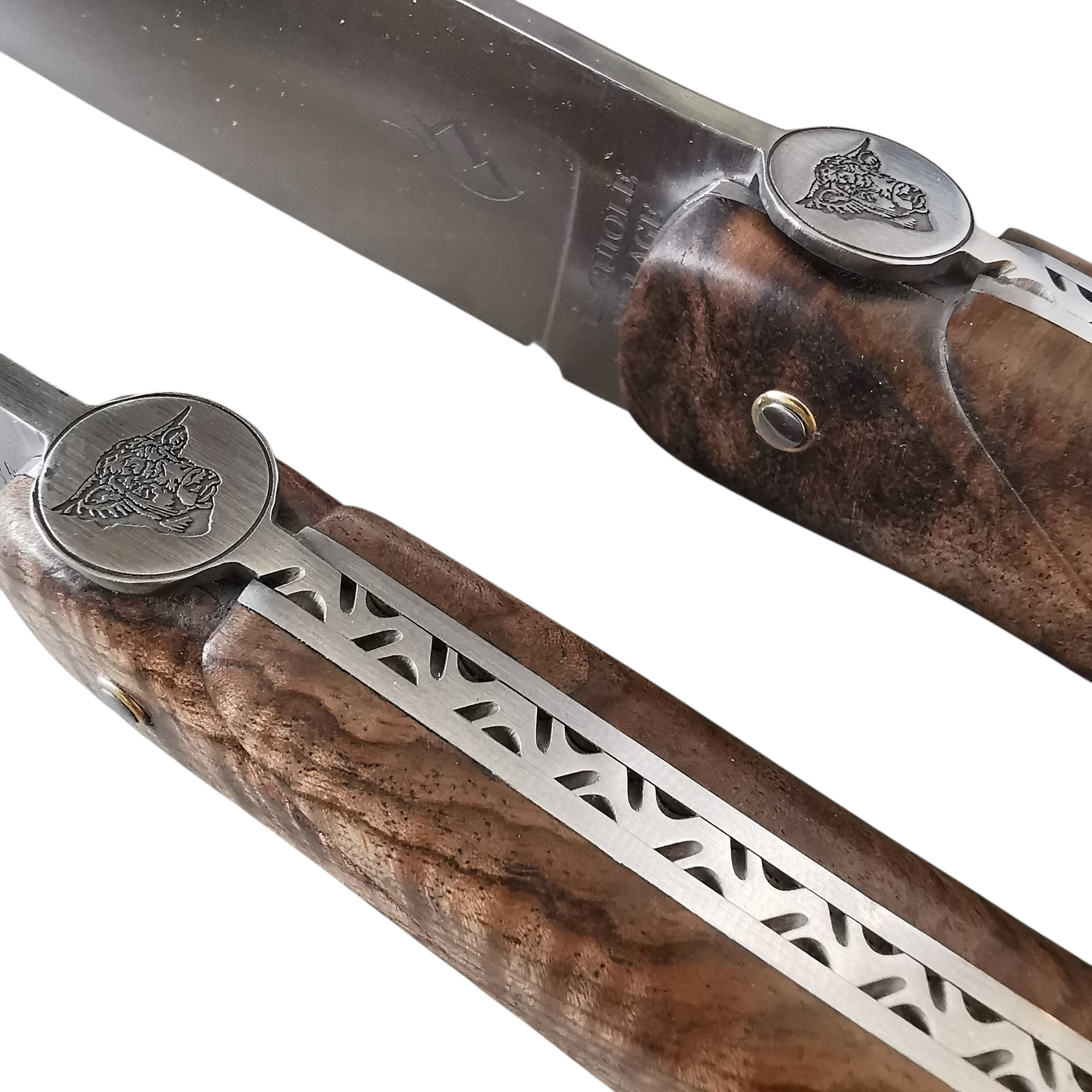 Laguiole Village Steakmesser Set, 2 Stück, Walnussholz – Bild 8