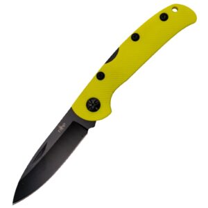 Amont Taschenmesser mit Nylongriff, 420er Stahl, Gelb