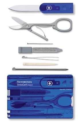 Victorinox Swisscard Classic mit 10 Funktionen in Blau