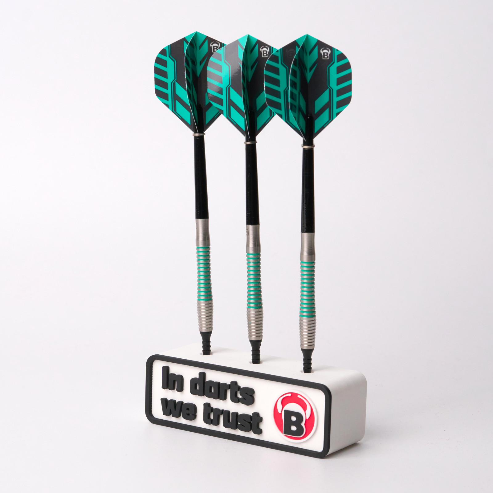 BULL'S Darthalter, 1 Satz Dart, eckig, weiß – Bild 3