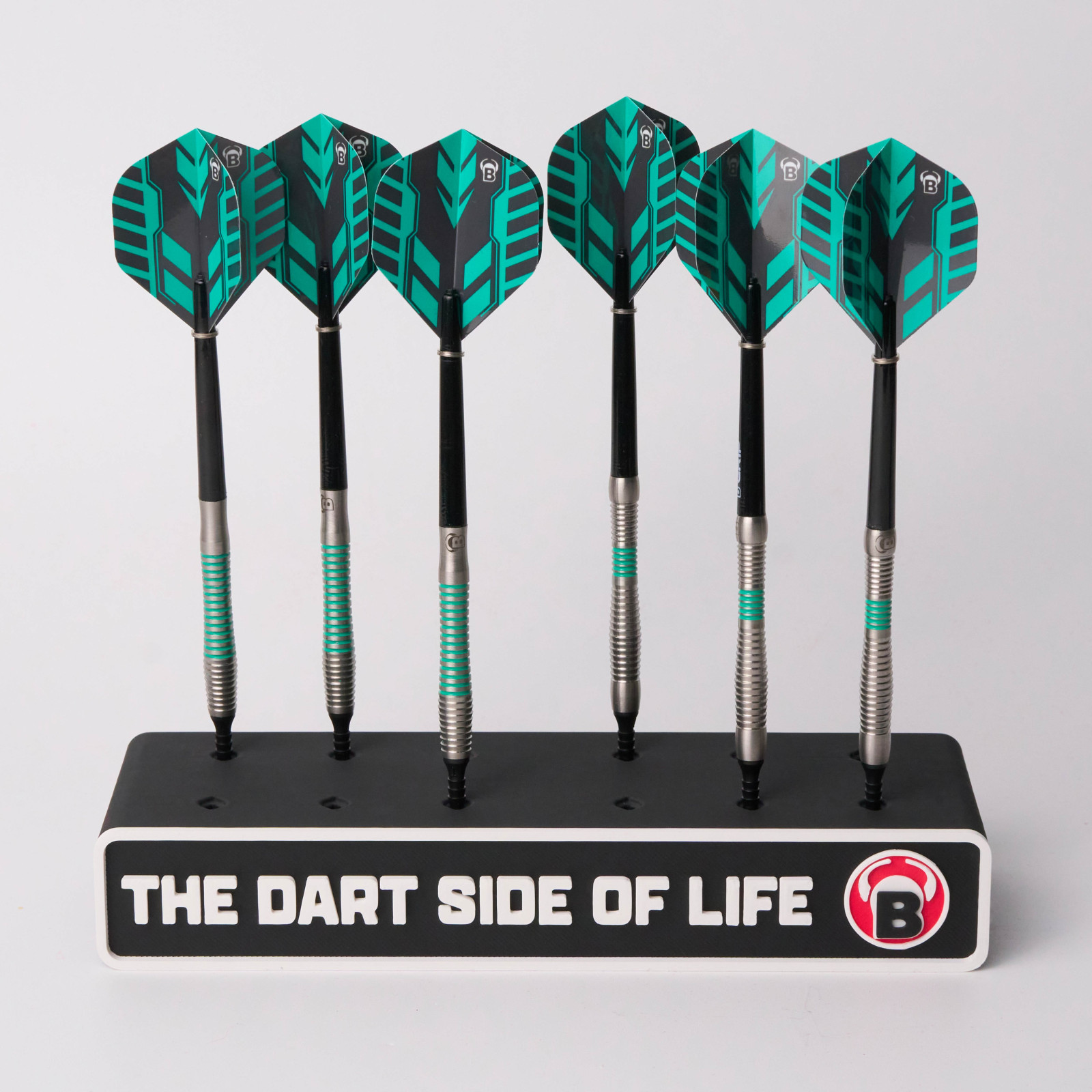 BULL'S Darthalter, 4 Satz Dart, eckig, schwarz – Bild 3