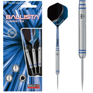 Bull´s Steeldarts Ballista B1, 70% Tungsten, 23g. Silber