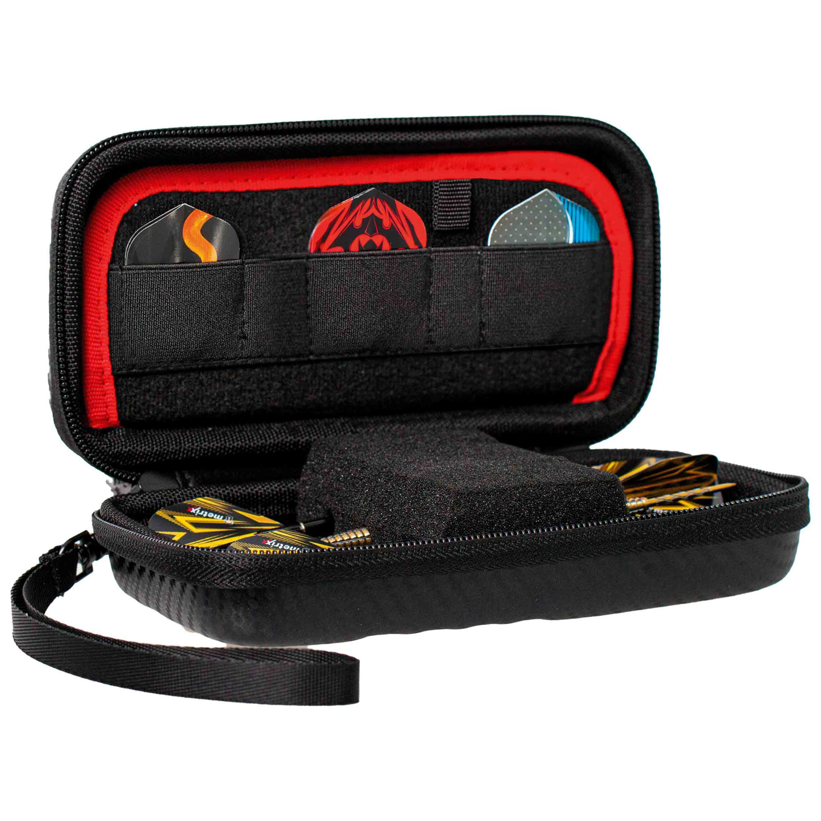 Bull's Dart Tasche Hardcase Orbis S, Carbon schwarz, 190x80x50mm – Bild 3