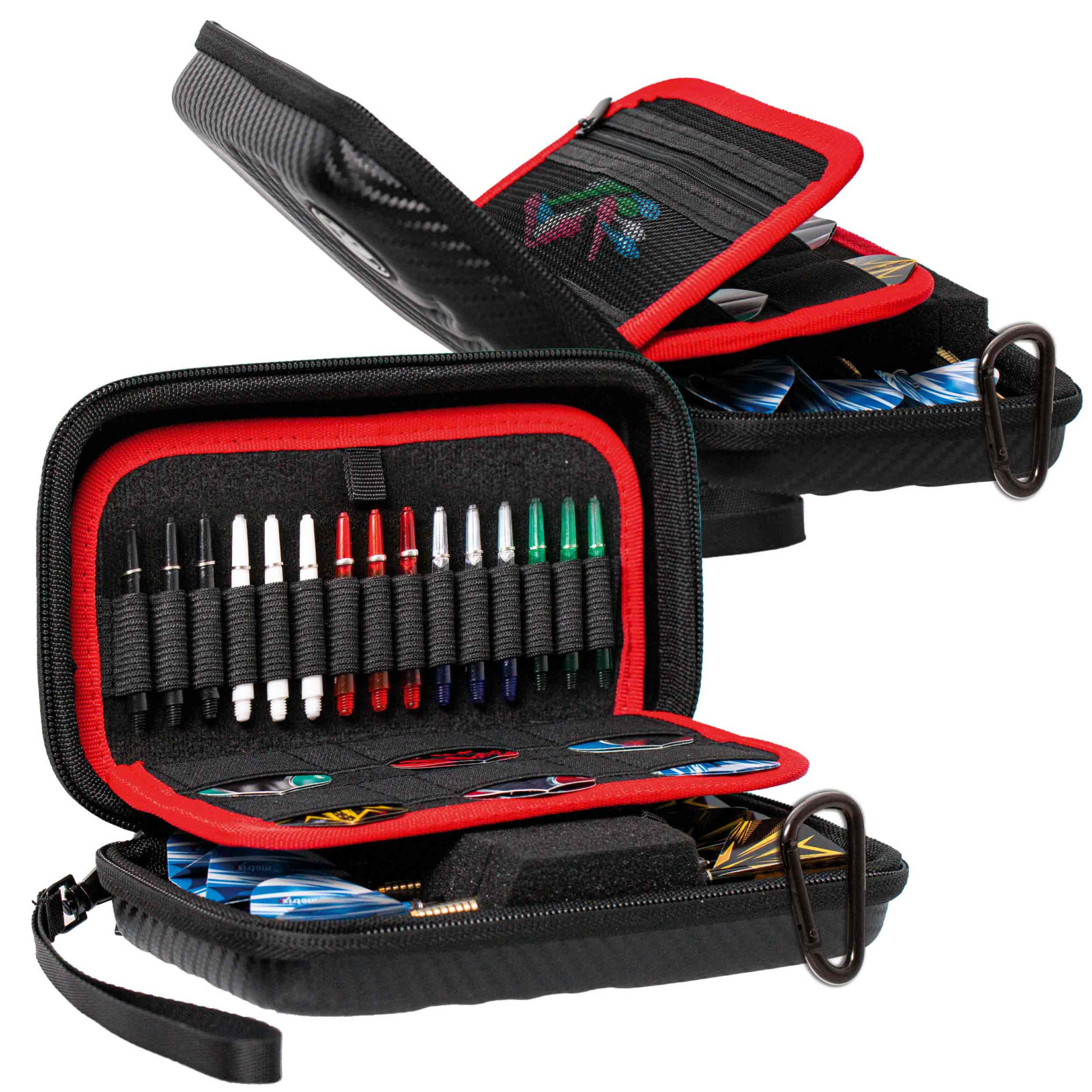 Bull's Dart Tasche Hardcase Orbis XL, Carbon, schwarz, 190x110x50mm – Bild 3