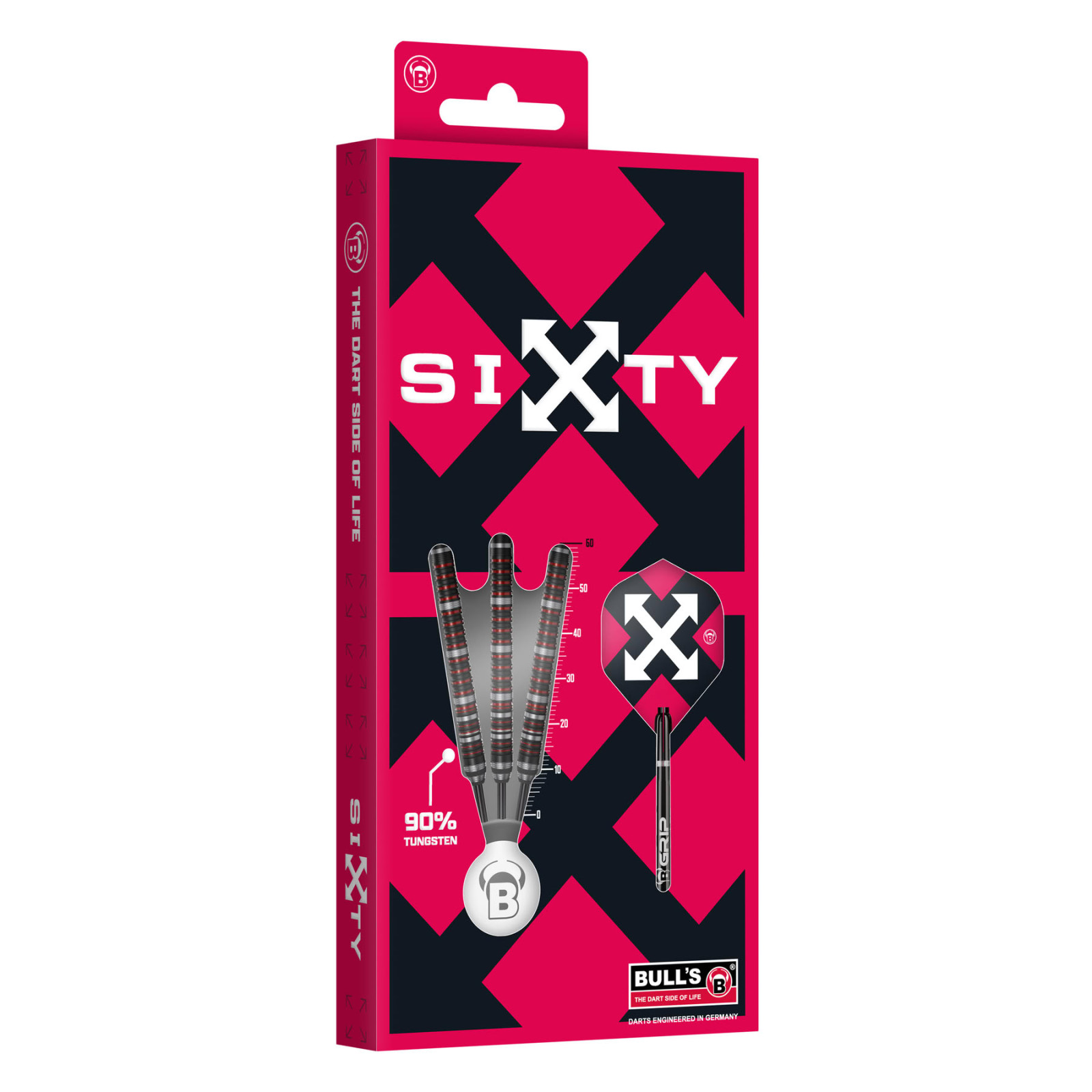 BULL'S Sixty S2 Steel Dart, 23g., 90% Tungsten – Bild 3