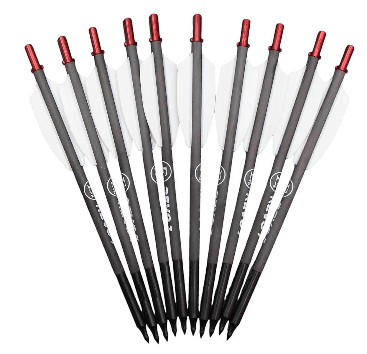 Ek-Archery *heavy* 10 Stck. Carbonbolzen, REVO 7/12, 90-120 lbs.